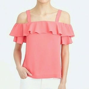 🆕 J. Crew Womens Cold Shoulder Blouse